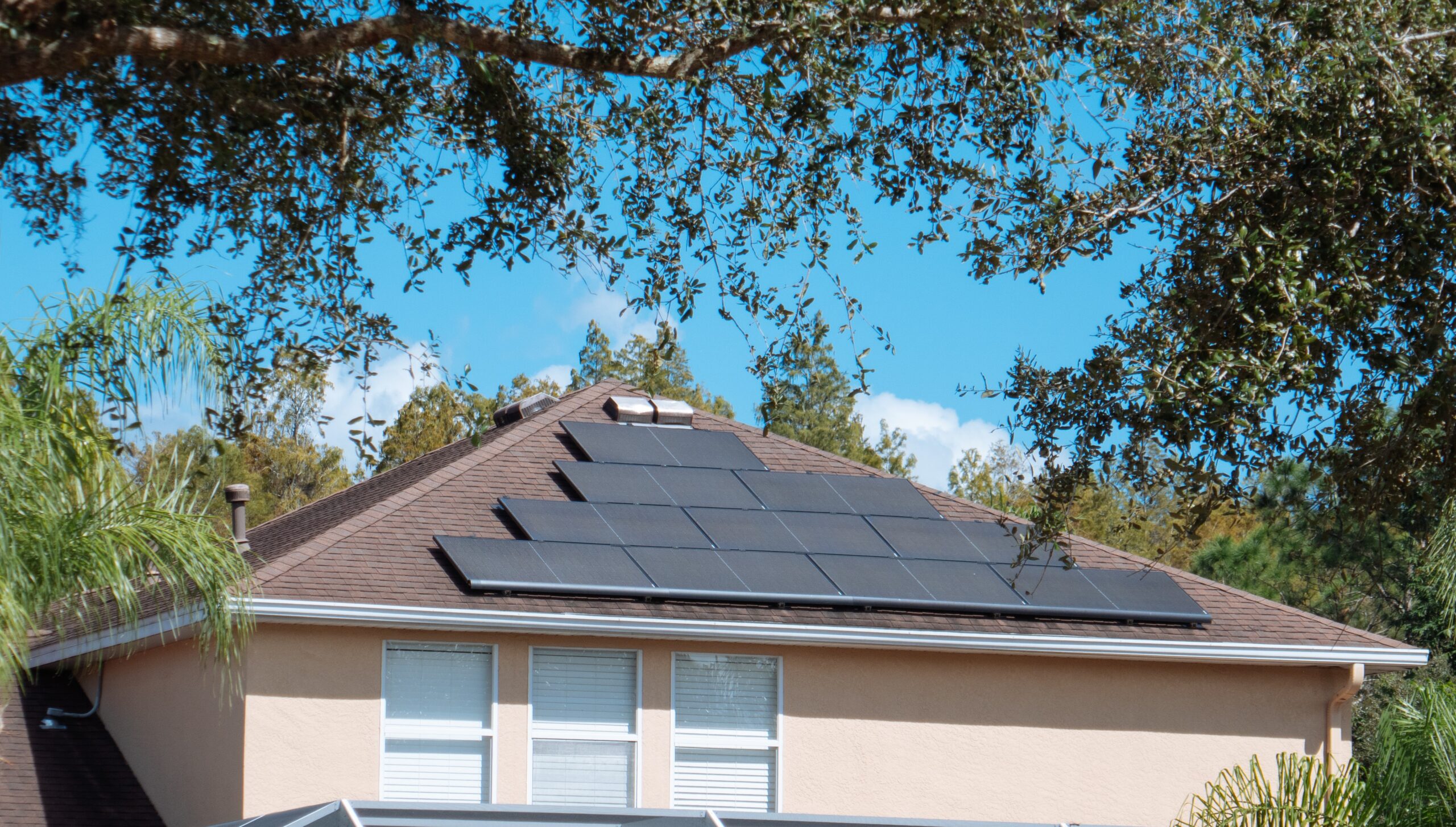 solar panels installed on the roof of a sanford, florida home