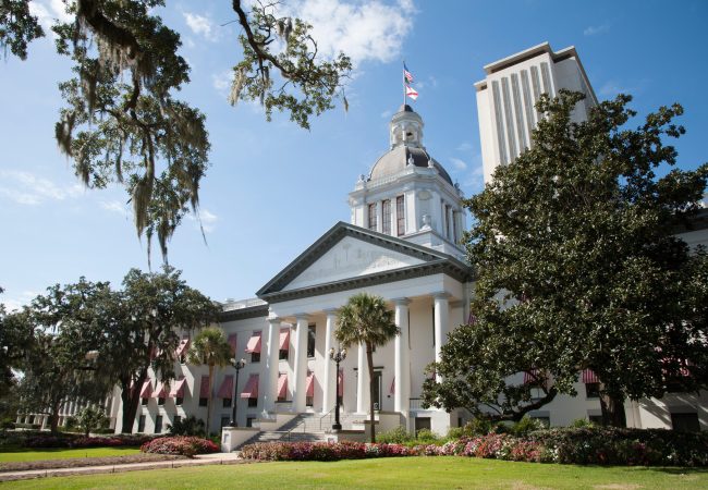 The Florida Capitol Building located in Tallahassee, Florida.