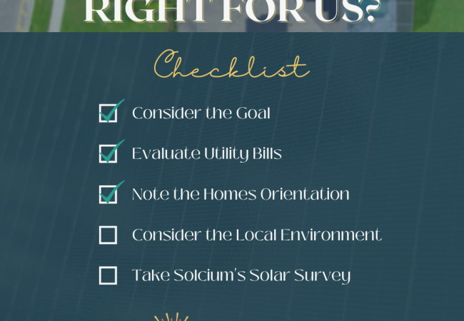 is solar right for us checklist